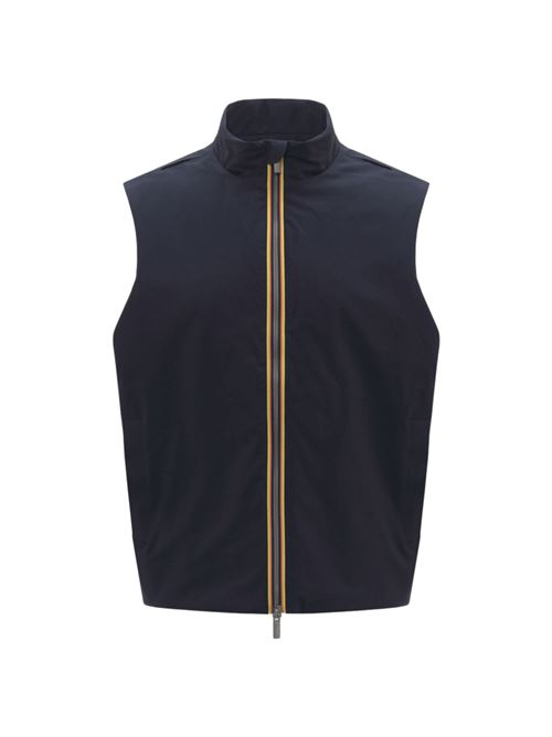 Giacca da uomo corta,  idrorepellente, con gilet staccabile, colore depth blu K-WAY | K21475WBCE