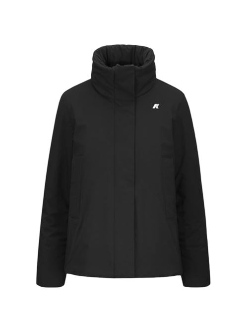 Giaccone da donna in tessuto tecnico impermeabile, colore nero K-WAY | K7125KWUSY