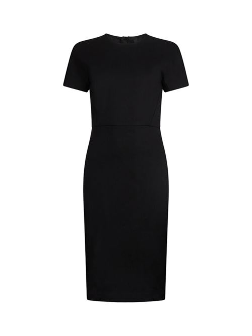 Abito midi a tubino realizzato in punto milano, colore nero LIU JO | ABITI | CF5342-J185722222