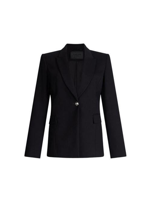 Blazer da donna  in jersey punto milano, spilla removibile, colore nero LIU JO | BLAZER | CF5343-J185722222