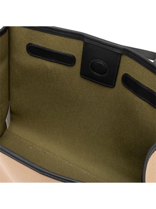 Borsa da donna, shopping tessuto canvas colore corda /verde militare GIANNI CHIARINI | 6850COMMCNVSE10508