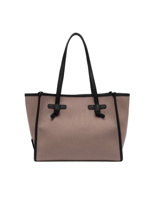 Borsa da donna, shopping tessuto canvas colore pietra/camel GIANNI CHIARINI | 6850COMMCNVSE13721