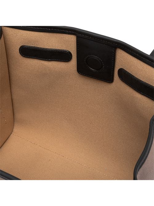Borsa da donna, shopping tessuto canvas colore pietra/camel GIANNI CHIARINI | 6850COMMCNVSE13721