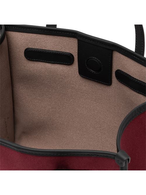 Borsa da donna, shopping tessuto canvas colore oxblood/pietra GIANNI CHIARINI | 6850COMMCNVSE14196