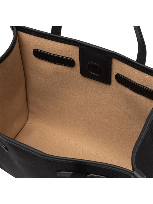 Borsa da donna, shopping tessuto canvas colore nero/corda GIANNI CHIARINI | 6850COMMCNVSE4250