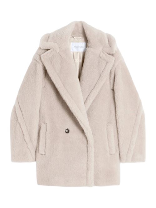 Cappotto corto da donna in misto lana e seta, doppiopetto, colore beige. MAX MARA | 1086035206002