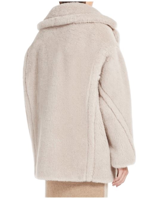 Cappotto corto da donna in misto lana e seta, doppiopetto, colore beige. MAX MARA | 1086035206002