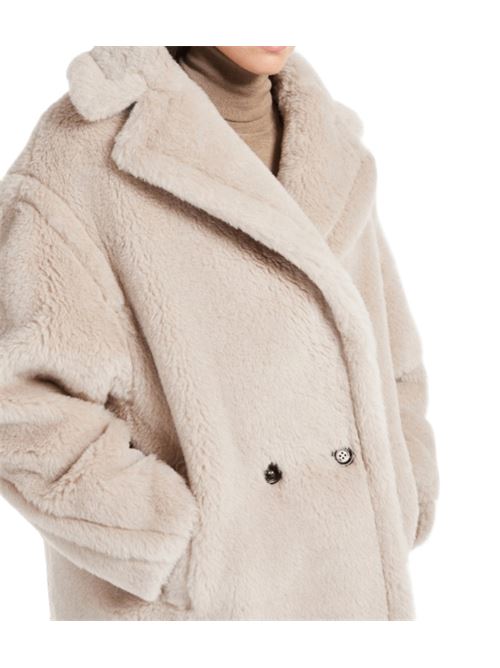 Cappotto corto da donna in misto lana e seta, doppiopetto, colore beige. MAX MARA | 1086035206002
