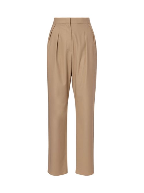 Pantalone da donna  carrot con taglio cropped sopra la caviglia in puro cotone, colore pomice MAX MARA | 1136045106011