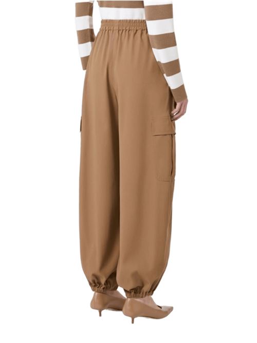 Pantalone da donna in puro cotone, tasche, color cammello. MAX MARA | 1136105106003