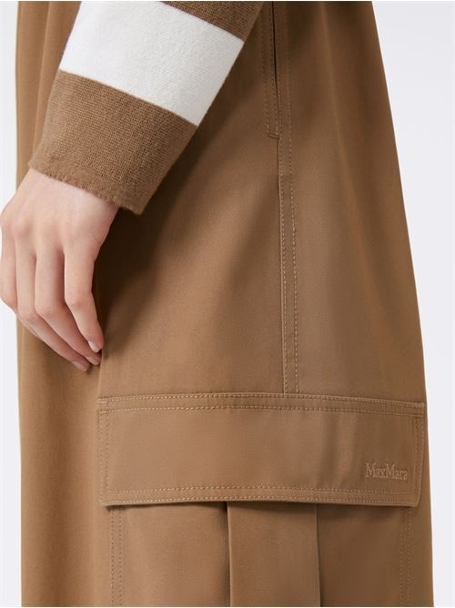 Pantalone da donna in puro cotone, tasche, color cammello. MAX MARA | 1136105106003