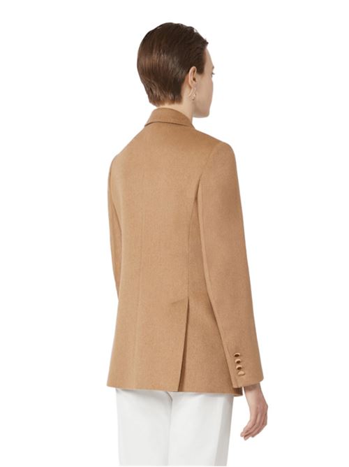 Blazer da donna ini puro cammello zibellinato, doppiopetto, colore cammello MAX MARA | 1046215106001