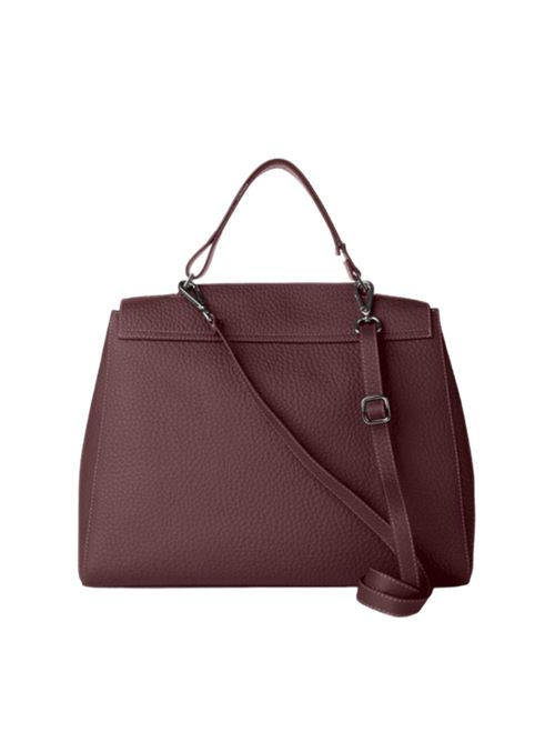 Borsa da donna da portare a mano, a spalla oppure a tracolla in morbida pelle martellata, colore chianti ORCIANI | BT1979SOF20WBRX