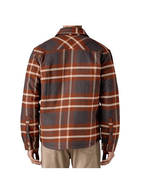 Overshirt da uomo in puro cotone imbottita , a quadri nei toni di blu/mattone PATAGONIA | 20386AIBL