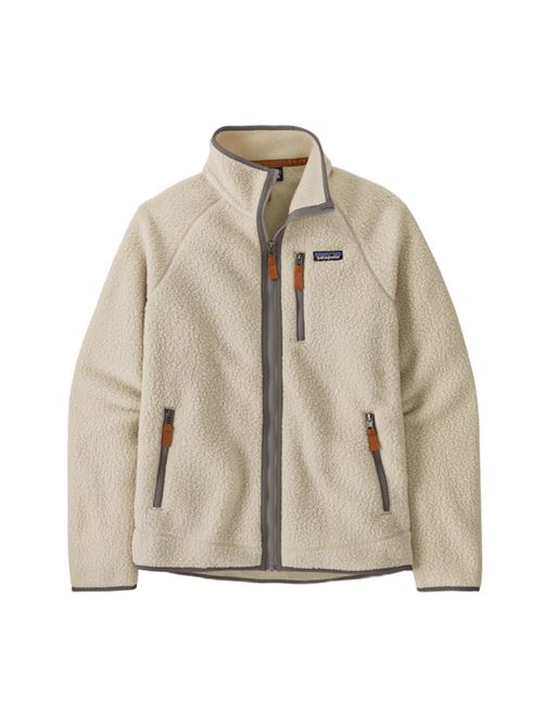 Calda giacca casual con zip integrale, realizzata in extra-soffice pile di 100% poliestere riciclato. Colore beige PATAGONIA | 22801PLCN