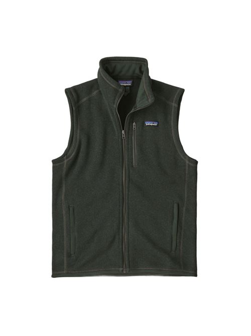 Caldo gilet con zip integrale in 100% poliestere riciclat, colore verde scuro PATAGONIA | 25882OLGG