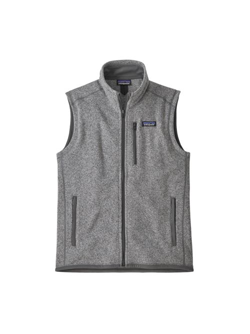 Caldo gilet con zip integrale in 100% poliestere riciclato, colore stone PATAGONIA | 25882STH