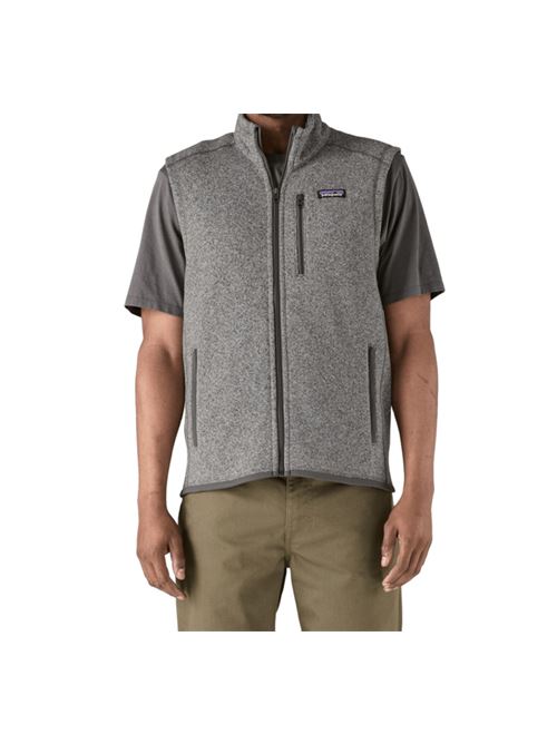 Caldo gilet con zip integrale in 100% poliestere riciclato, colore stone PATAGONIA | 25882STH