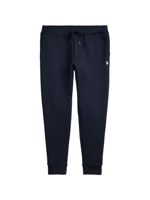 Pantalone da uomo, sottotuta, in felpa di misto cotone, colore blu navy POLO RALPH LAUREN | PANTALONI | 710888283002