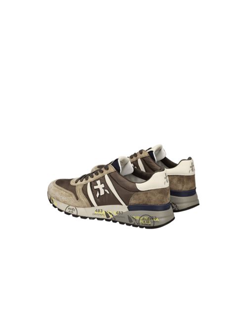 Sneakers da uomoin nylon e camoscio colore marrone/beige PREMIATA | LANDER7704