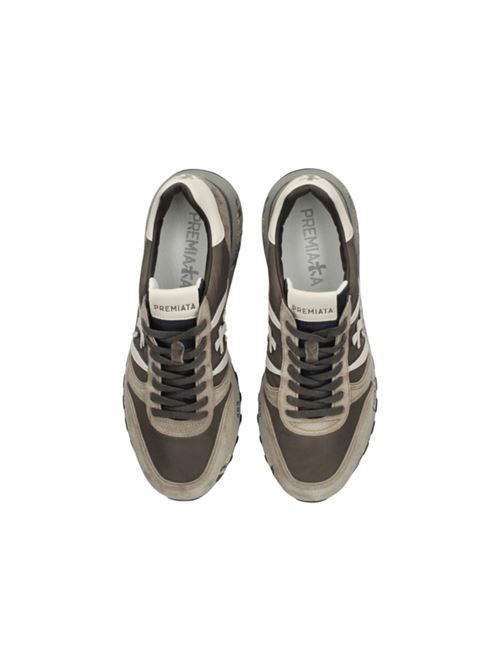 Sneakers da uomoin nylon e camoscio colore marrone/beige PREMIATA | LANDER7704