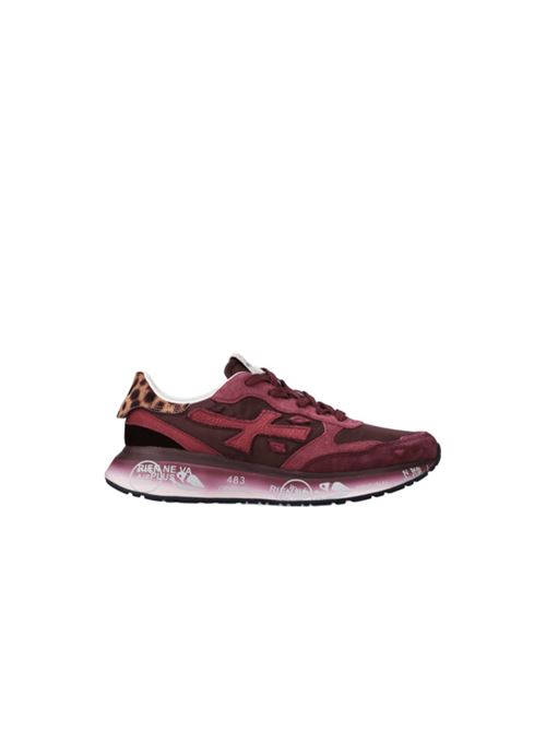 Sneakers da donna in nylon e pelle scamosciata color borgogna PREMIATA | LAURYN7789