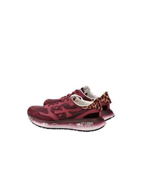 Sneakers da donna in nylon e pelle scamosciata color borgogna PREMIATA | LAURYN7789