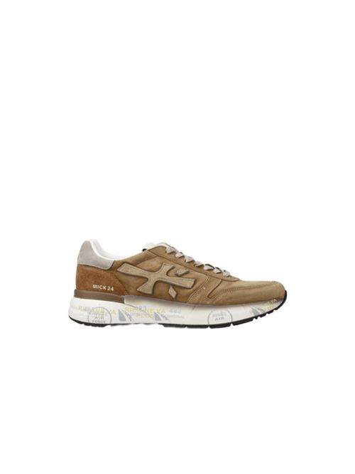 Sneakers da uomo in pelle scamosciata e nabuk colore beige/marrone PREMIATA | MICK7712