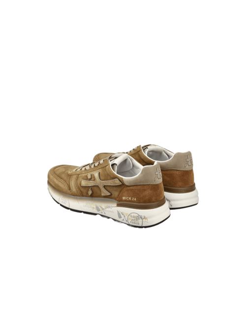 Sneakers da uomo in pelle scamosciata e nabuk colore beige/marrone PREMIATA | MICK7712