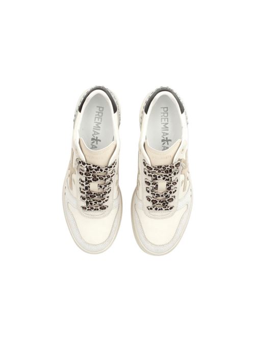Sneakers da donna in pelle colore beige/nero/argento PREMIATA | MICOL7751