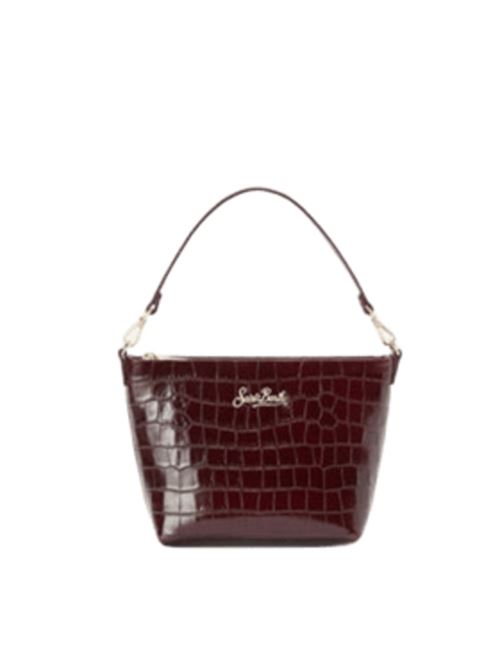 Borsa da donna in pelle stampa COCCO, tracolla removibile, colore bordeaux MC2 SAINT BARTH | ALI003400510I45