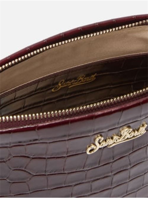Borsa da donna in pelle stampa COCCO, tracolla removibile, colore bordeaux MC2 SAINT BARTH | ALI003400510I45