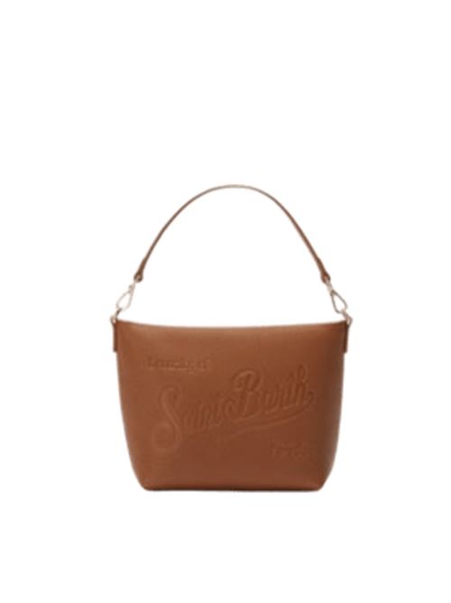 Borsa da donna in pelle martellata, tracolla removibile, colore cuoio. MC2 SAINT BARTH | ALI003400532I19