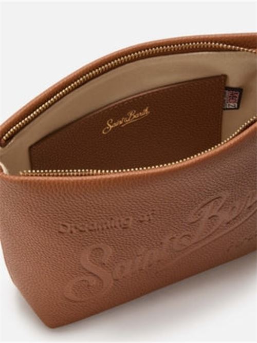 Borsa da donna in pelle martellata, tracolla removibile, colore cuoio. MC2 SAINT BARTH | ALI003400532I19