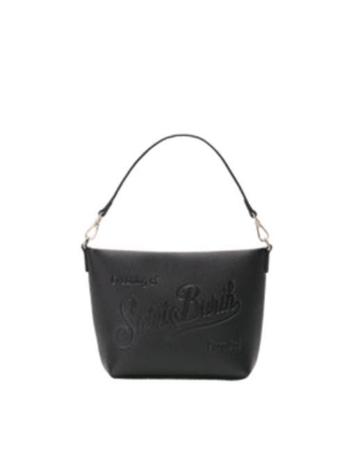 Borsa da donna in pelle martellata, tracolla removibile, colore nero MC2 SAINT BARTH | ALI003400748I00