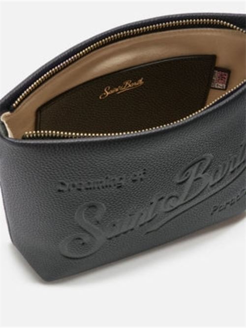 Borsa da donna in pelle martellata, tracolla removibile, colore nero MC2 SAINT BARTH | ALI003400748I00