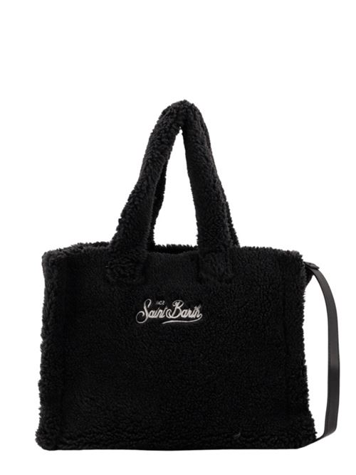 Borsa in ecopelliccia effetto TEDDY, a mano/spalla, colore nero MC2 SAINT BARTH | COL003201341I00AREMB