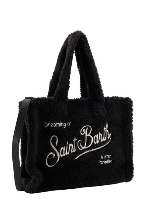 Borsa in ecopelliccia effetto TEDDY, a mano/spalla, colore nero MC2 SAINT BARTH | COL003201341I00AREMB