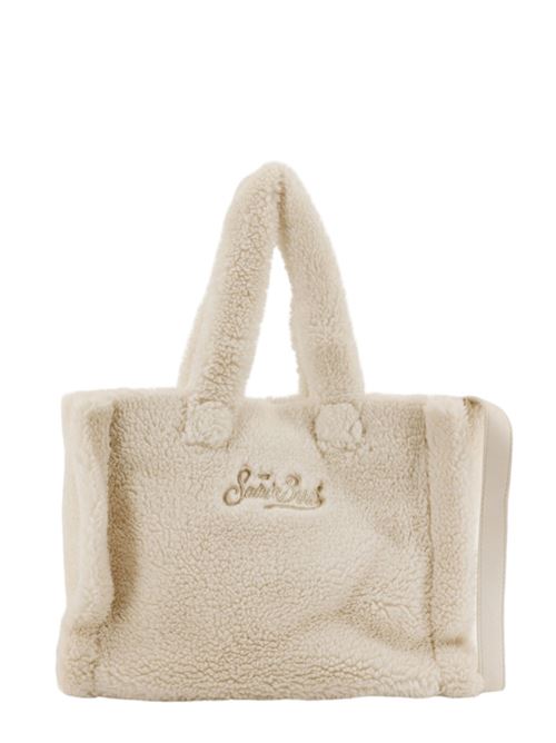 Borsa in ecopelliccia effetto TEDDY, a mano/spalla, color avorio. MC2 SAINT BARTH | COL003201346I10OREMB