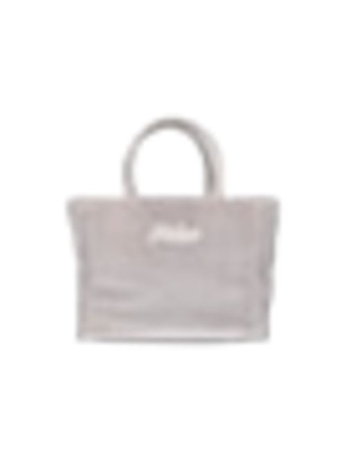 Borsa da donna in velluto liscio, a mano/tracolla, colore grigio. MC2 SAINT BARTH | COL003800265I15EMB