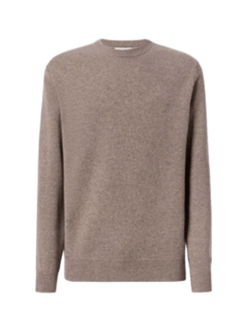 Maglione da uomo in pura lana, girocollo, colore nocciola MC2 SAINT BARTH | REGE01100028I13