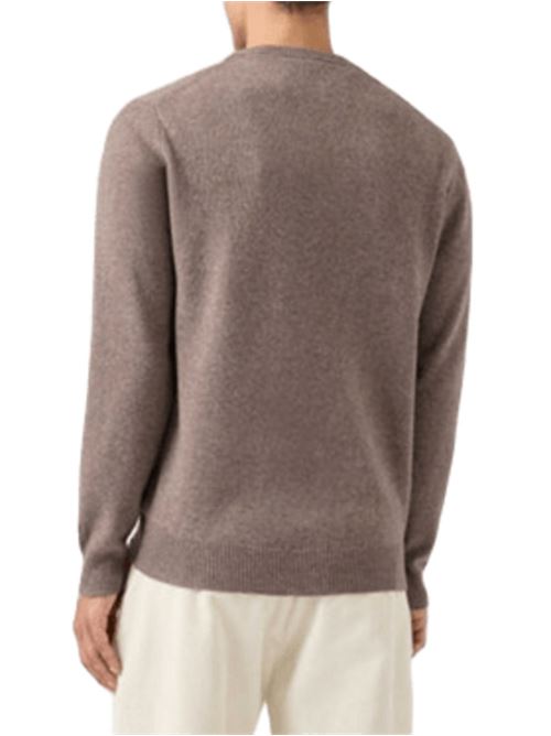 Maglione da uomo in pura lana, girocollo, colore nocciola MC2 SAINT BARTH | REGE01100028I13