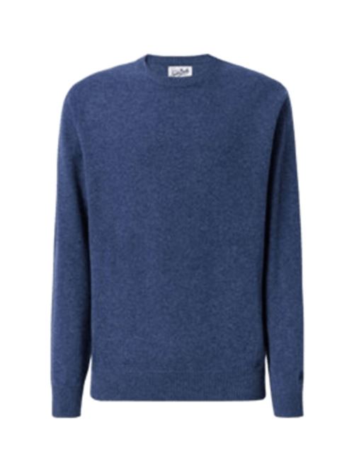Maglione da uomo in pura lana, girocollo, color denim MC2 SAINT BARTH | REGE01100059I