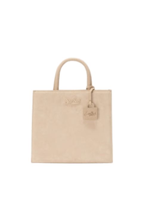 Borsa da donna in pelle scamosciata, a mano/ tracolla, colore beige MC2 SAINT BARTH | SHBM000100556I11
