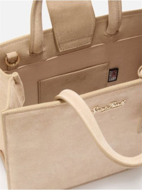 Borsa da donna in pelle scamosciata, a mano/ tracolla, colore beige MC2 SAINT BARTH | SHBM000100556I11