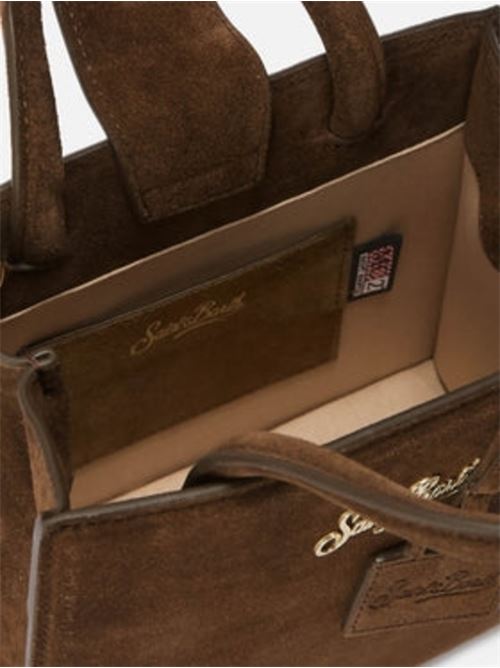 Borsa da donna in pelle scamosciata, a mano/ tracolla, colore marrone MC2 SAINT BARTH | SHBM000100708I18