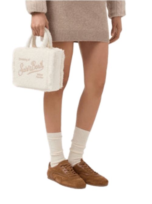 Borsa da donna a mano/tracolla in tweed, colore bianco. MC2 SAINT BARTH | VAMI02601320I10EMB