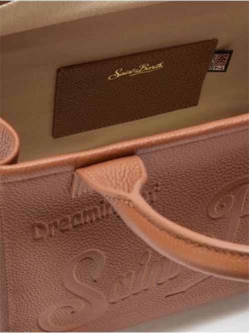 Borsa da donna in pelle martellata a spalla/tracolla, color cammello. MC2 SAINT BARTH | VANMD00100532I19