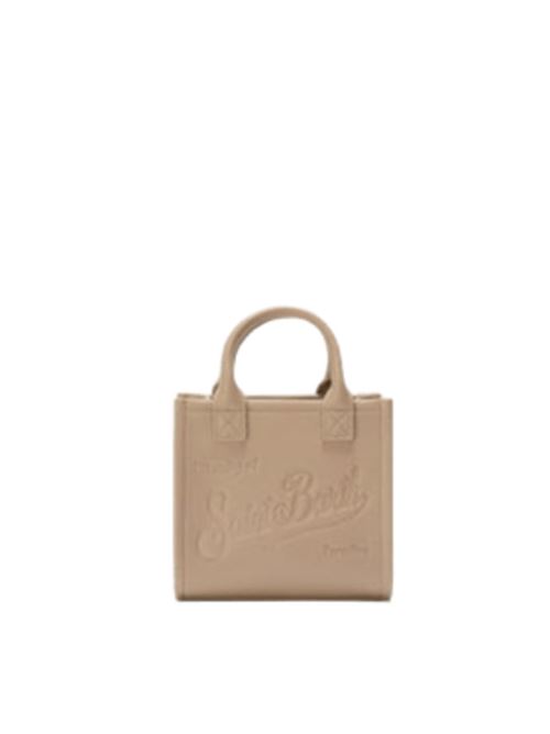 Borsa da donna in pelle martellata, a mano/tracolla, color nocciola. MC2 SAINT BARTH | VANMI00100531I12