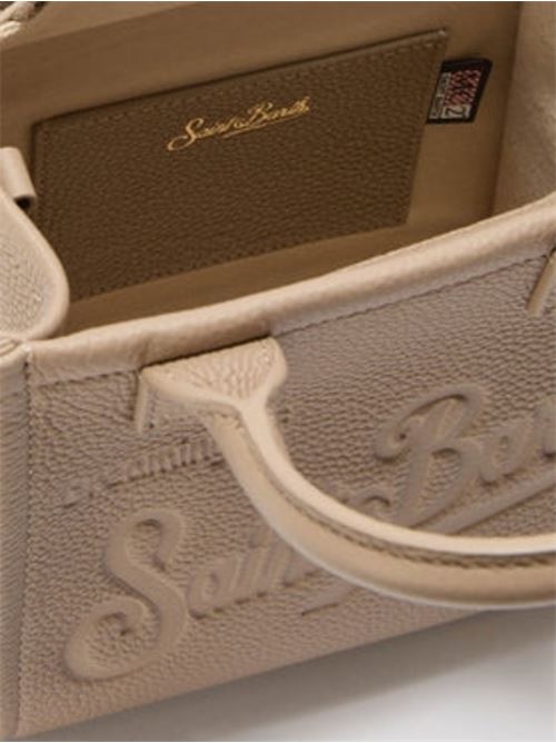Borsa da donna in pelle martellata, a mano/tracolla, color nocciola. MC2 SAINT BARTH | VANMI00100531I12